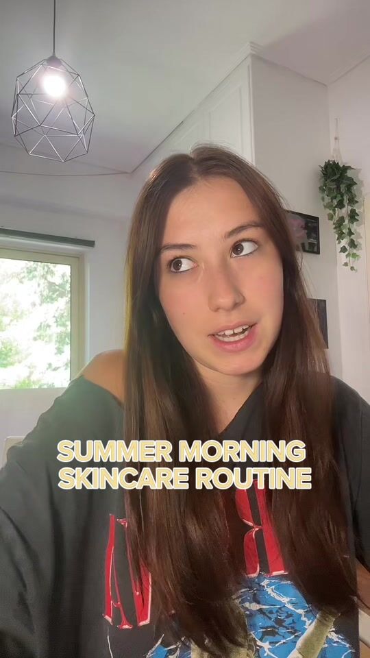 Morning skincare routine