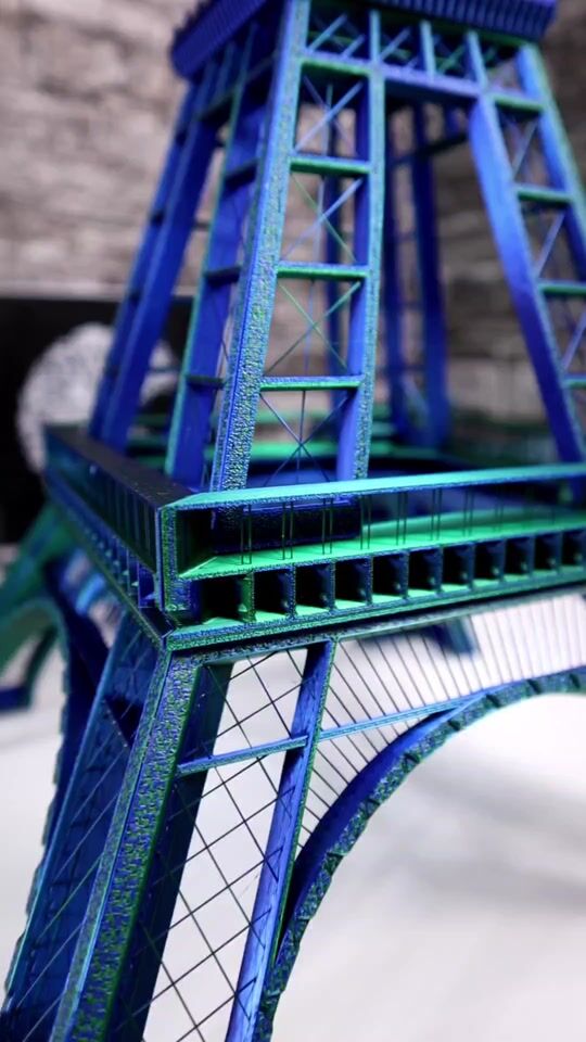 3D Printing the Eiffel Tower... #Artwork☺️☺️?