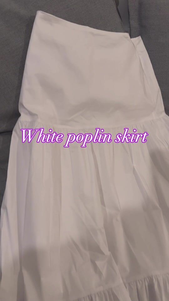 Unboxing: White poplin skirt ❤️