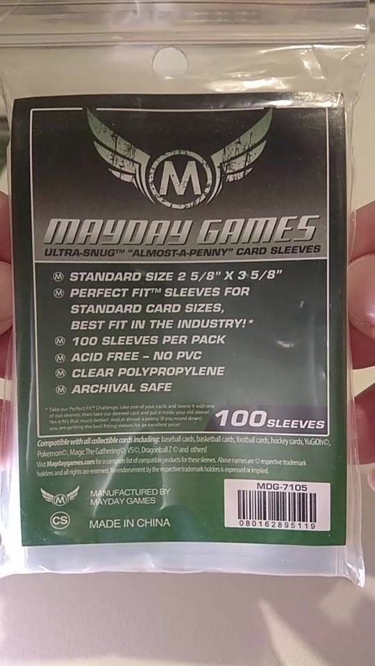 Mayday Games Label Card Game Size Sleeves 63.5x88mm