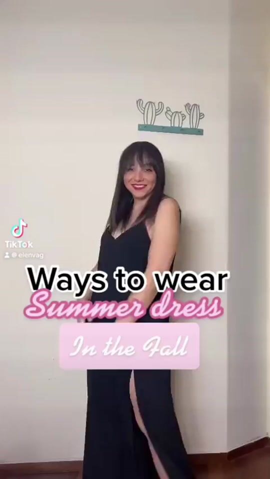 How to Wear the Black Summer Dress in Autumn