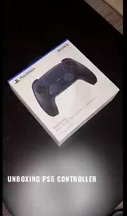 Unboxing PS5 wireless controller black