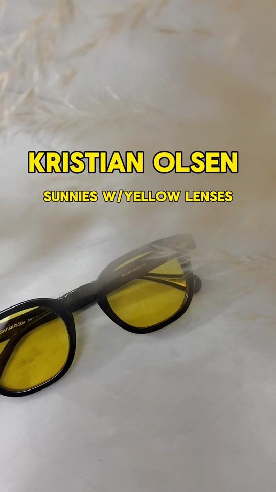 Kristian Olsen μαύρο με κίτρινο φακό😻 Made in Denmark 🇩🇰 