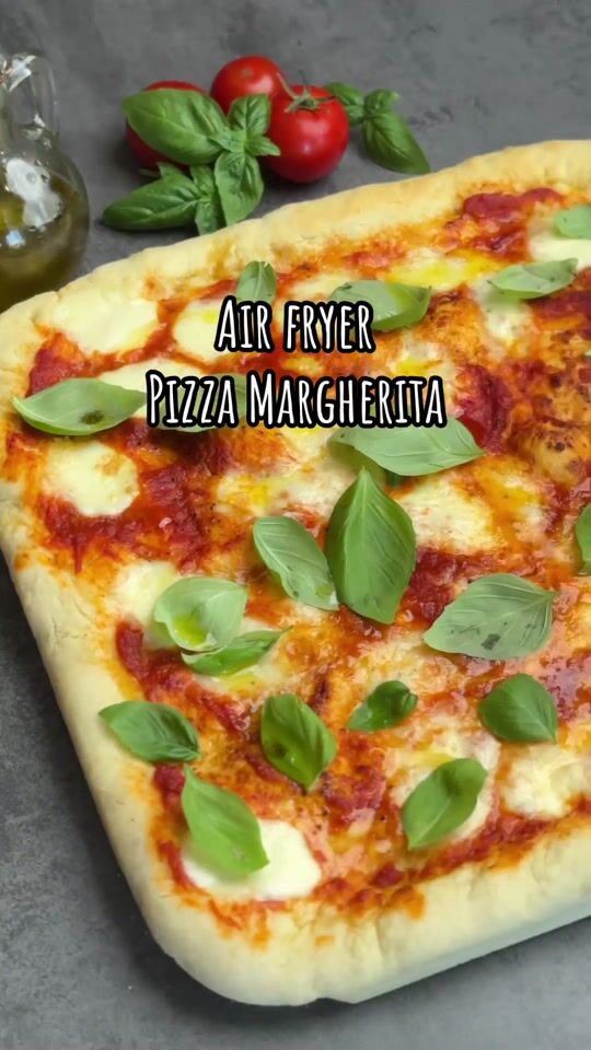 🍕Η πιο ΑΦΡΑΤΗ PIZZA MARGHERITA στο air fryer σε 10’ λεπτά!