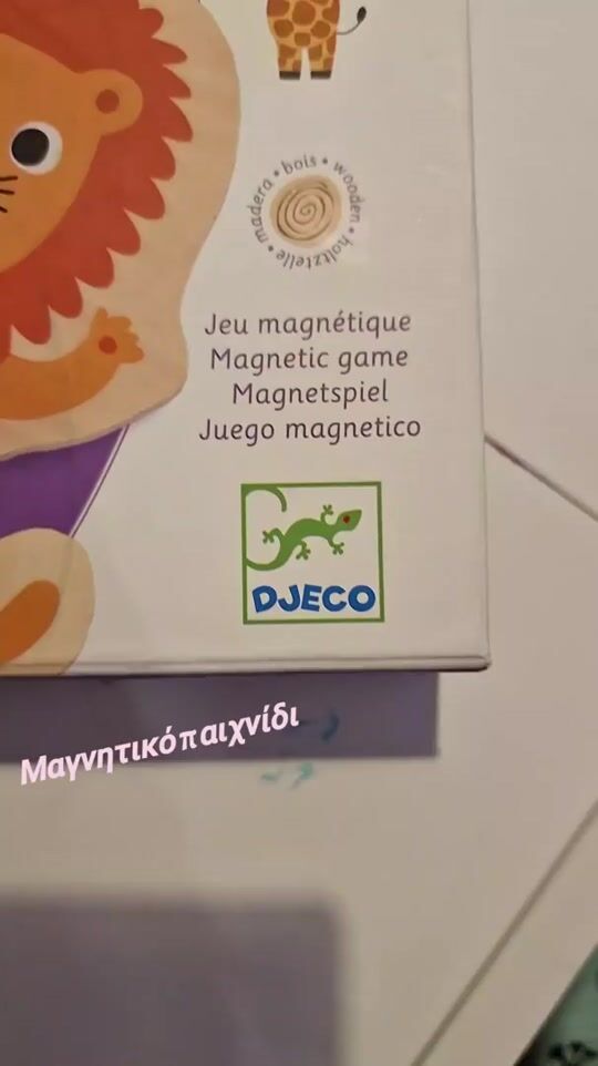 Djeco ❤️ Wooden Magnetic Game for +2 years old 24 pieces