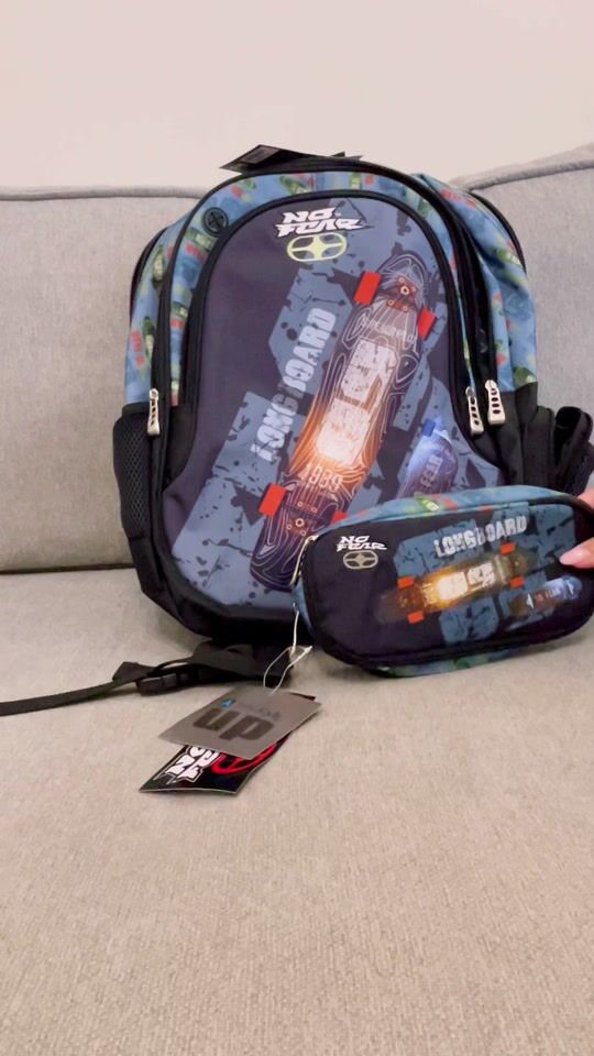 Elementary school backpack for kids who love longboarding ?