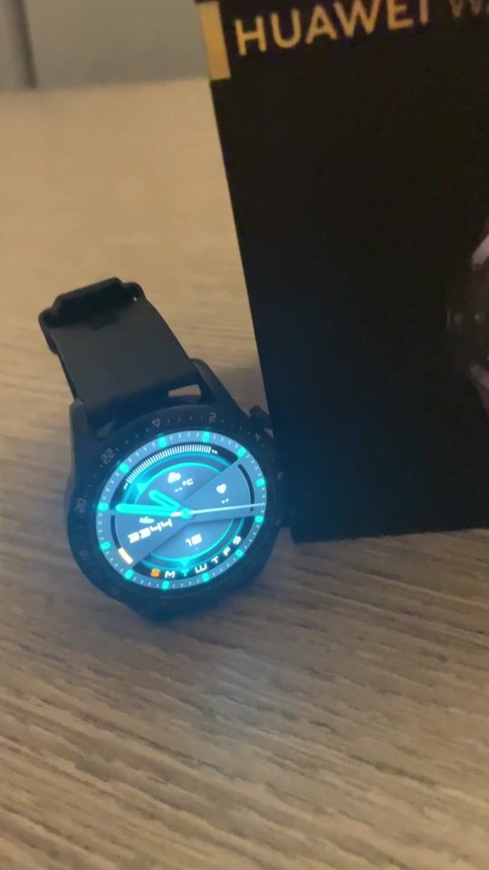 Ceas Huawei Watch GT 2 Sport din oțel inoxidabil de 46mm, rezistent la apă, cu monitorizare a ritmului cardiac