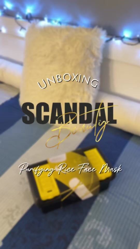 🌾 Scandal Beauty: Unboxing Purifying Rice Face Mask! 