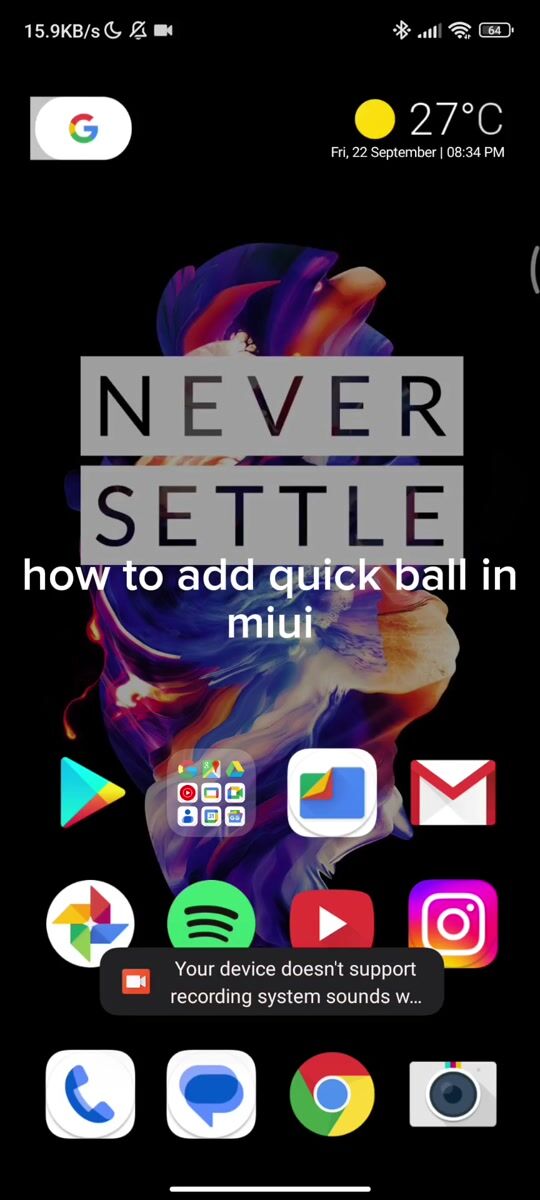Quick ball on MIUI 