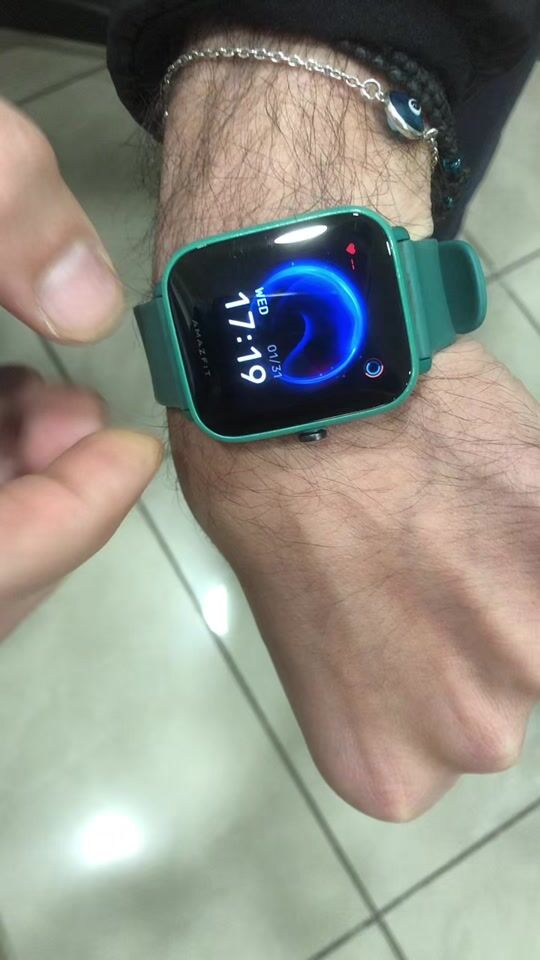 Amazfit Bip U 41mm wasserdichte Smartwatch mit Herzfrequenzmesser (Grün)