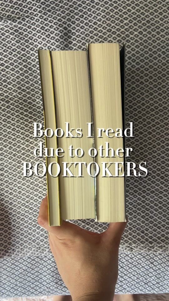Bücher, die ich wegen anderer Booktokers gelesen habe ?