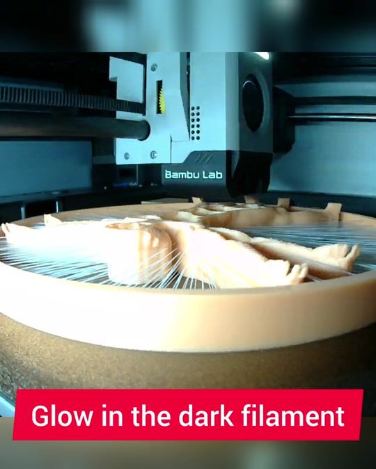 3D printing with a Glow Filament