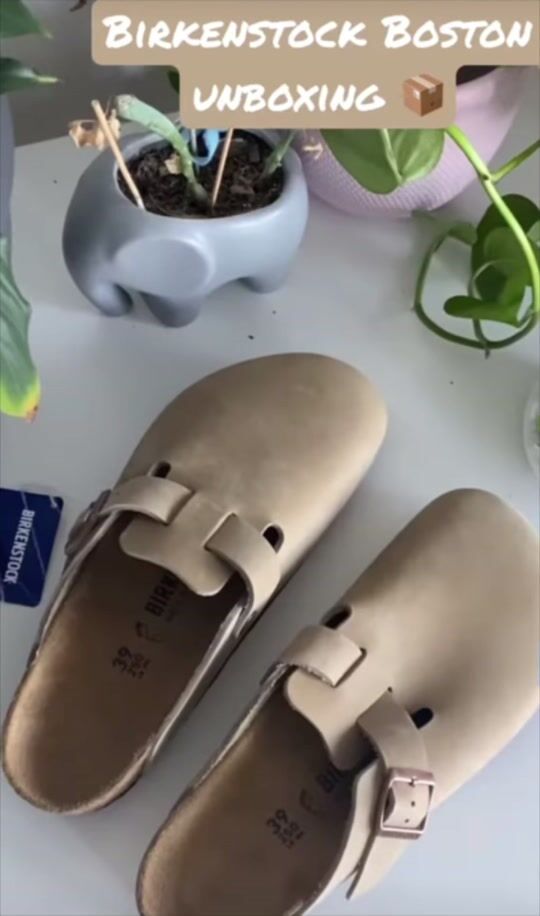 Auspacken von Birkenstock Boston