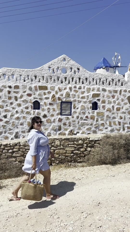 Look for the beach, the tavern after, or even for a walk in Chora!