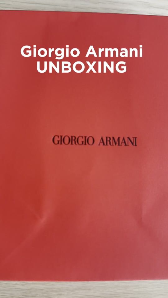 ARMANI UNBOXING experience 🥰