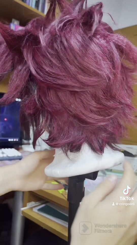 Tanjiro wig styling!