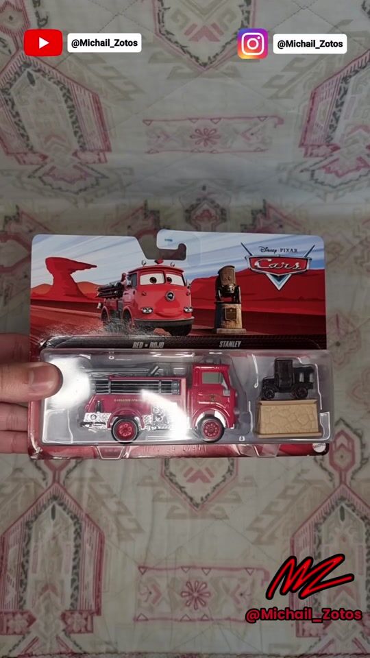 Mattel Αυτοκινητάκια Disney Cars (Red & Stanley) - Unboxing