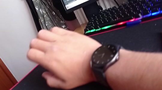 QCY GT S8 Smartwatch με Παλμογράφο (Μαύρο)