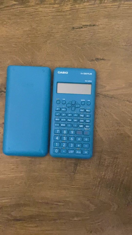 Casio Scientific Calculator FX 220 PLUS in Turquoise Color