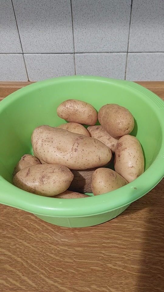 Gebratene Kartoffeln im Heißluftfritteuse