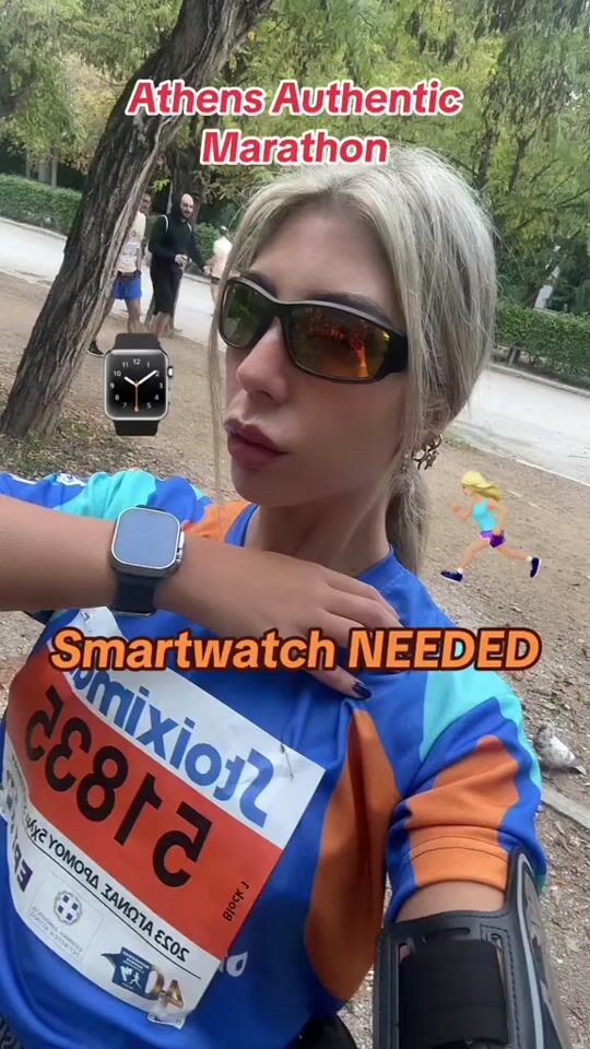 ⌚️ GOT NEW SMARTWATCH TO RUN🏃🏼‍♀️ATHENS AUTHENTIC MARATHON- IT' S🔝 