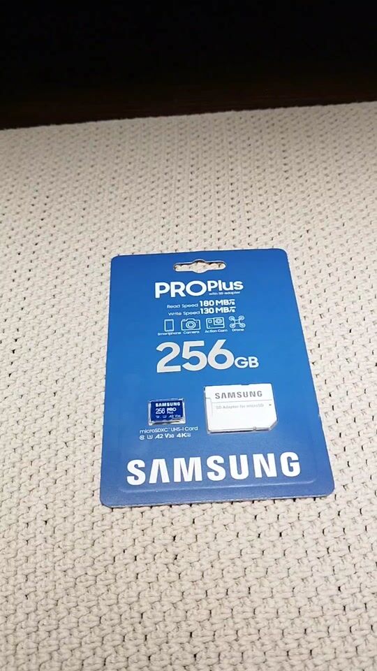 Top memory card 256GB Samsung Pro Plus microSD for mobiles