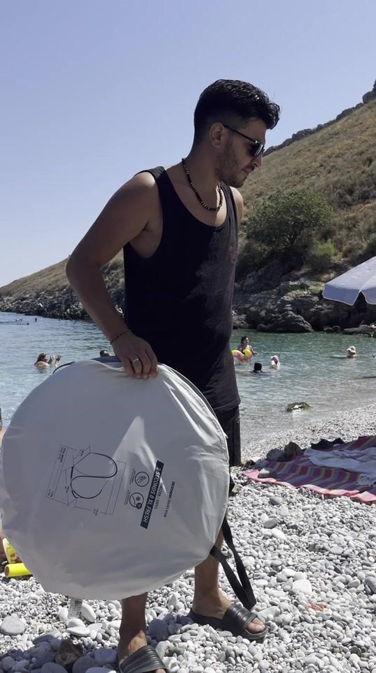 🏖️ Πτυσσόμενη σκηνή! Το καλύτερο gadget παραλίας!