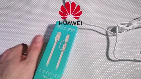 Huawei Flat USB Type-C + Micro Kabel: Auspacken, Schnelltest