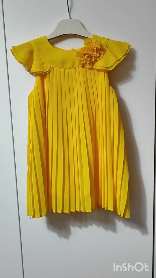 Mayoral Παιδικό Φόρεμα Κοντομάνικο Κίτρινο