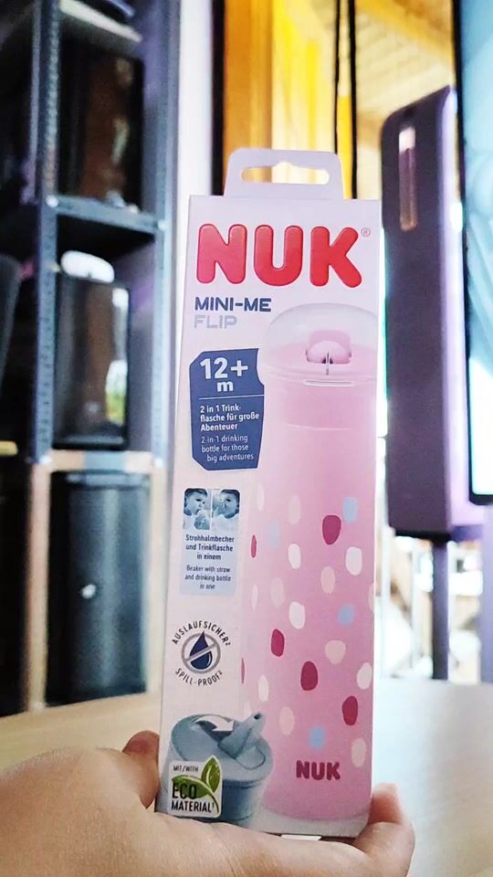 Review for Nuk Training Bottle Plastic Pink for 12m+ 450ml