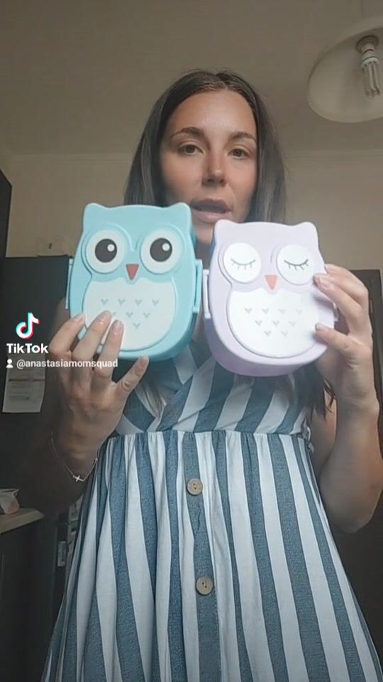 Food containers with owls