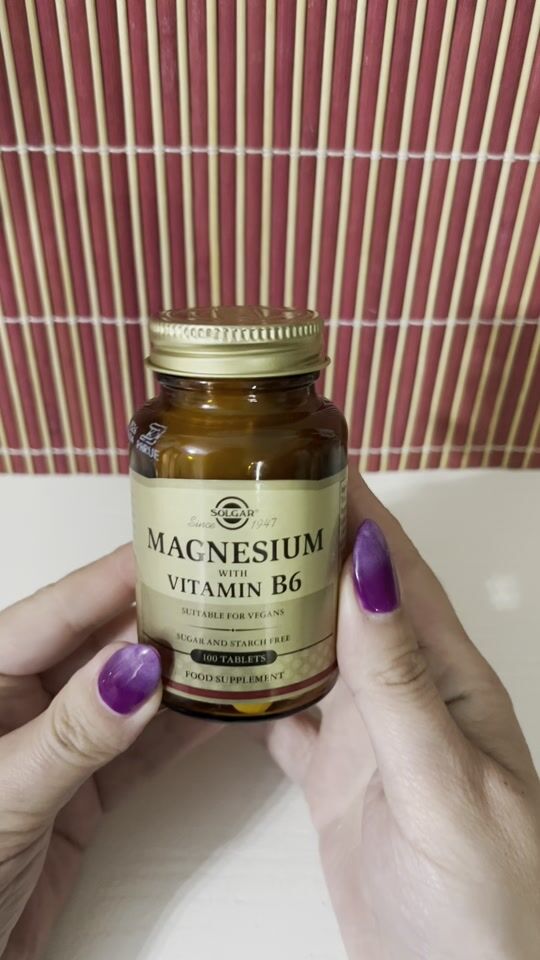 Solgar Magnesium Nahrungsergänzungsmittel mit Vitamin B6