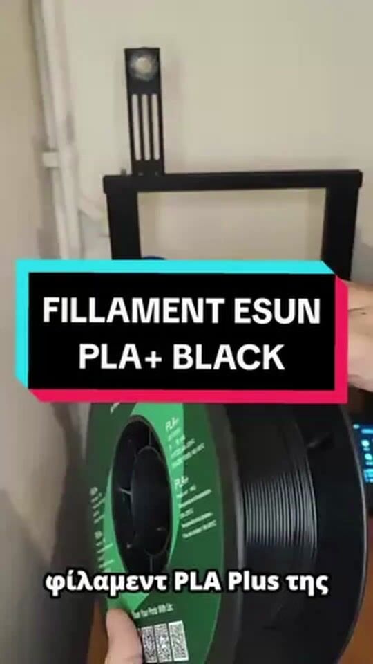 Esun PLA+ 3D Printer Filament 1.75mm Black 1kg