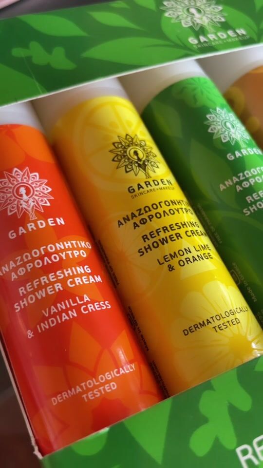 Garden Refreshing Shower Cream Collection Σετ Καθαρισμού Ταξιδίου με Αφρόλουτρο