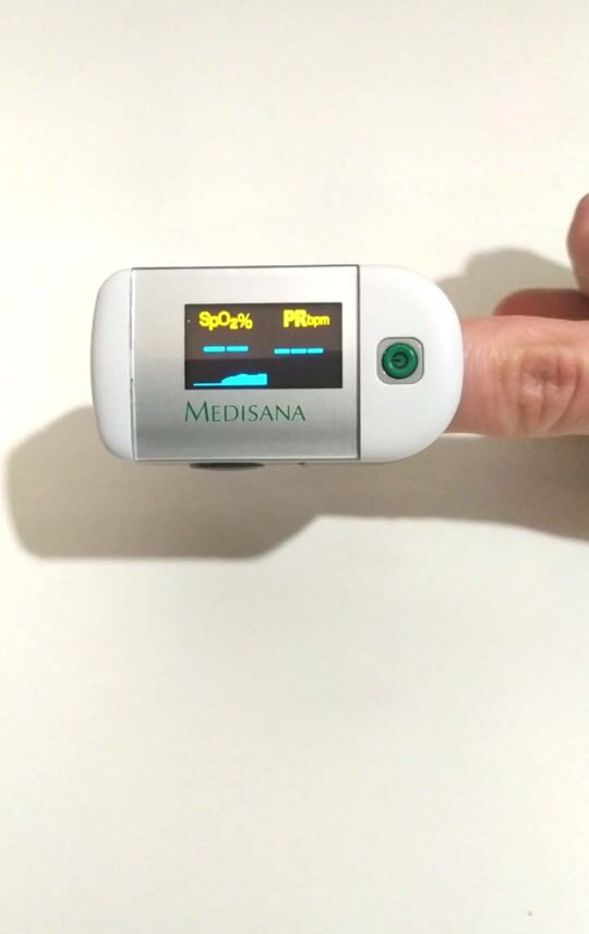 Măsurați-vă nivelul de oxigen! Oximetru deget Medisana PM 100