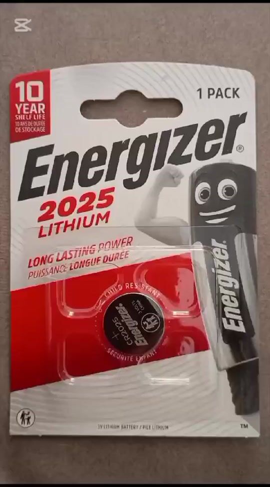 Review for Energizer CR2025 3V Lithium Watch Battery 1pc