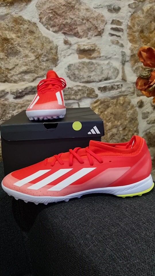 Review for Adidas X Crazyfast League TF Low Football Shoes with Red Cleats