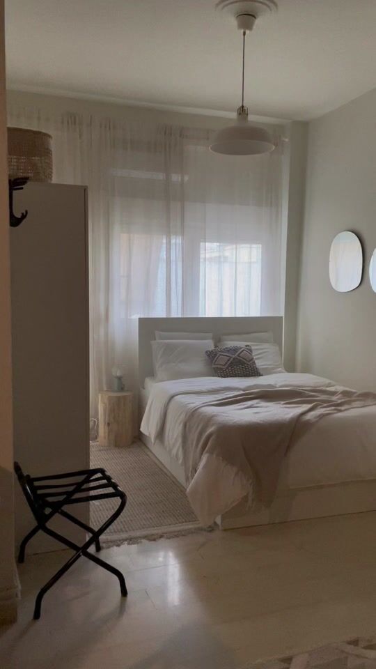 Minimal •boho •cozy •white •fresh  •bedroom design 