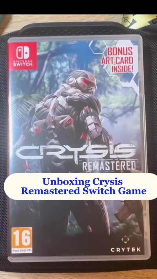 Gaming time with Crysis Remastered Nintendo Switch 🎮