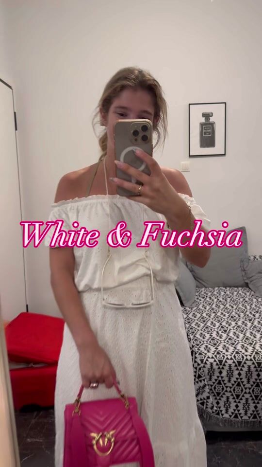 White & Fuchsia 🌸