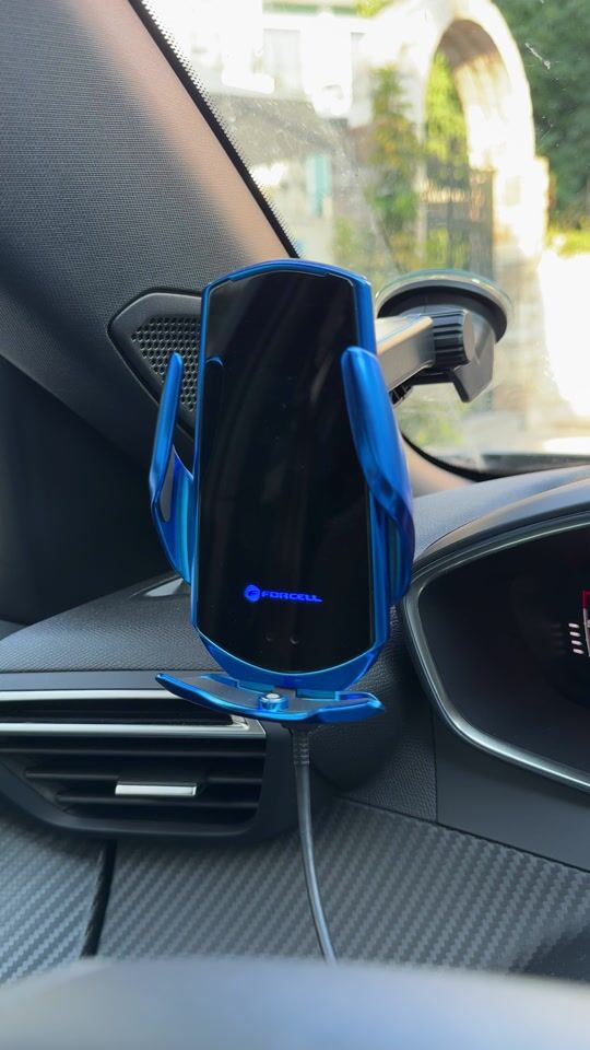 Review for Forcell Car Mobile Holder HS1 Blue with Adjustable Hooks and Wireless Charging