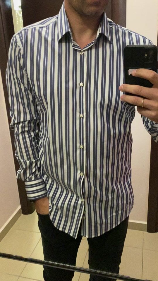 Beautiful striped shirt by Bostonians! ?