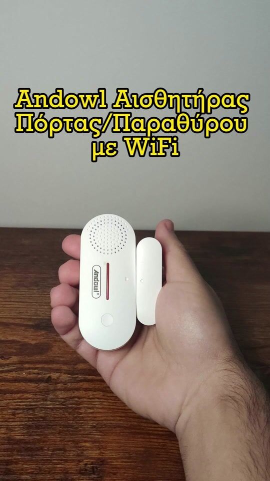 Senzor de ușă cu sirena și WiFi pentru a te alerta pe telefon!