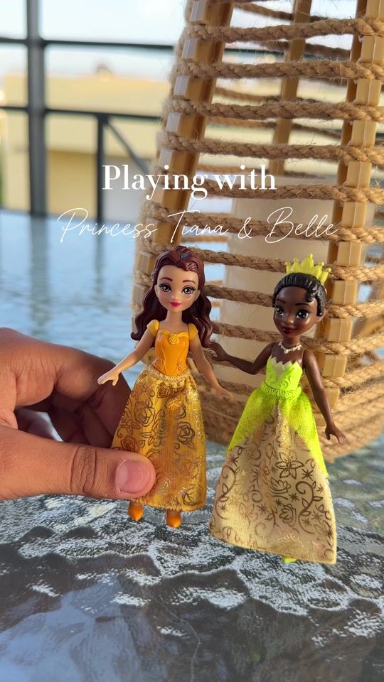 Time to play with Princess Tiana & Belle!
