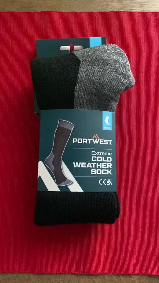 Portwest Ανδρικές Κάλτσες Black / Grey