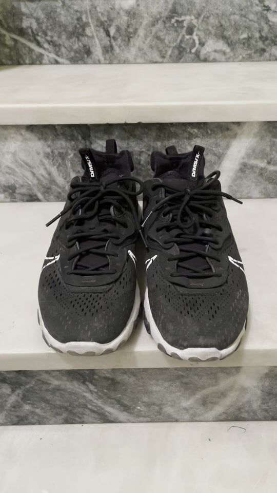 Men's black Nike React Vision sports shoes