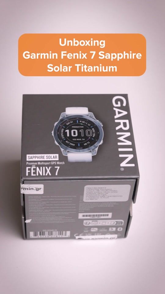 Auspacken Garmin Fenix 7 Saphir Solar Titan