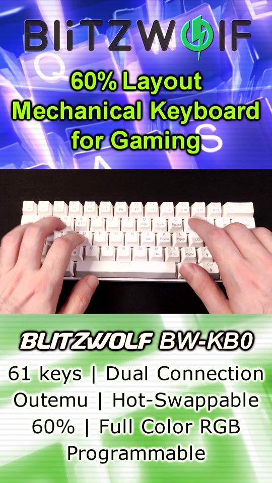 Gaming BlitzWolf BW-KB0 gleichwertig zu teuren Tastaturen