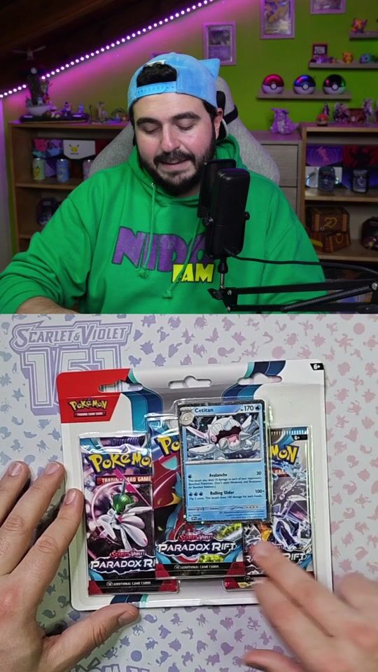 We are opening Pokemon Paradox Rift 3-Pack Blister!