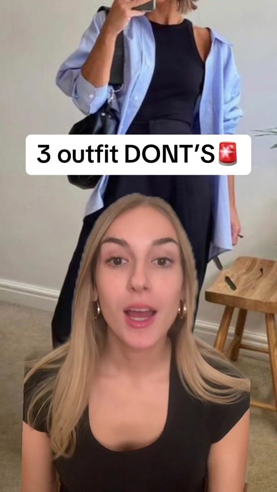 The 3 basic dont's in an outfit!